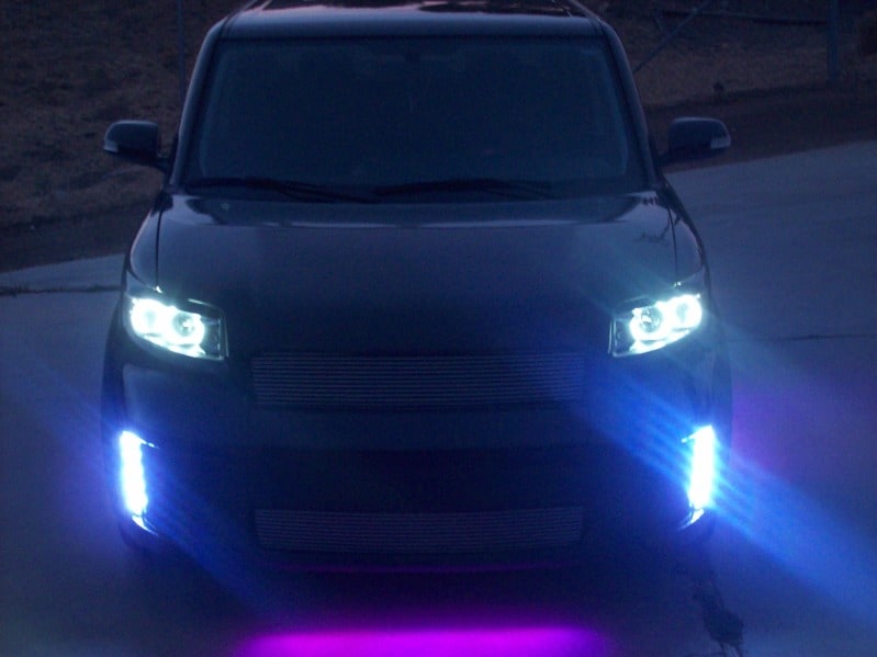 Scion xB Front Bumper Vertical LED Running Lights